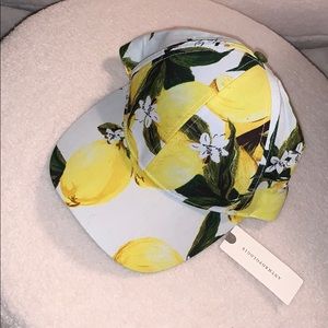 NWT Anthropologie Lemon Baseball Hat